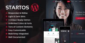 Startos – Modern App Landing Page WordPress Theme