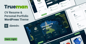 Trueman – CV Resume WordPress Theme