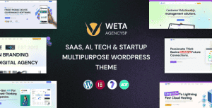 WETA – SaaS, Ai, Tech & Startup Multipurpose WordPress Theme