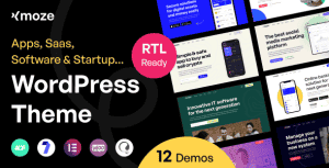Xmoze – Saas Software Startup WordPress