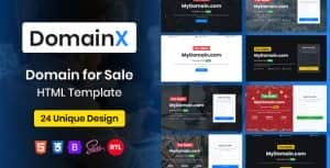 DomainX – Domain for Sale HTML Template