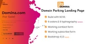 DOMINA – Domain Sale And Auction Landing Page