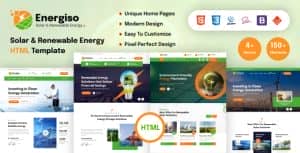 Energiso – Solar Technology & Renewable Energy HTML Template