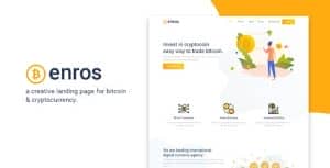 Enros – BitCoin & Cryptocurrency Landing Page