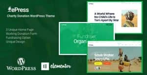 Nonprofit Charity WordPress Theme – ePress