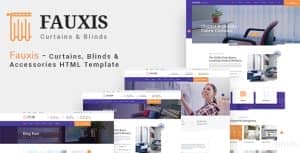 Fauxis – Windows Curtains & Doors Service HTML Template