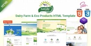 Gowala – Dairy Farm & Eco Products HTML Template