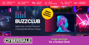 Buzz Club – Night Club, DJ & Music Festival Event WordPress Theme