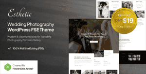 Esthetic – Wedding Photography FSE WordPress Theme