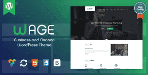 Wage – Business and Finance WordPress Theme