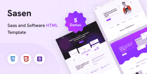 Sasen – Saas and Software HTML Template