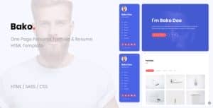 Bako – Personal Portfolio & Resume HTML Template