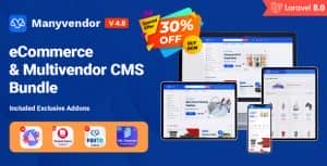 Manyvendor – eCommerce & Multivendor CMS Bundle