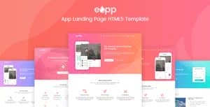 eApp – 5 in 1 App Landing Page