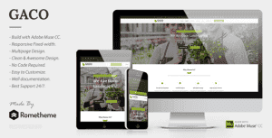 Gaco – Landscaping & Gardening Muse Template