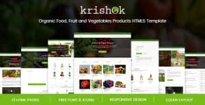 Krishok – Organic Food, Fruit and Vegetables Products HTML5 Template