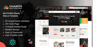 Charite – Non-Profit Charity React NextJs Template