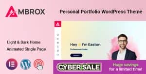 Ambrox – Personal Portfolio WordPress