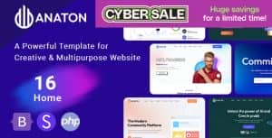Anaton – Software & SaaS Landing Page