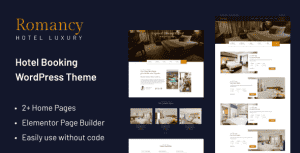 Romancy – Hotel Booking WordPress Theme