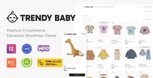 Trendy Baby – Children and Kids Store WordPress Theme
