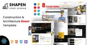 Shapen – Construction React Template