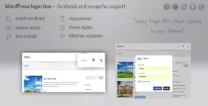 Login lightbox wordpress – easy login / register with facebook, buddypress and recapcha support