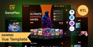 Gameplex – eSports and Gaming NFT Vue Template