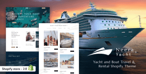 Neera – Yacht Boat & Travel Rental Services Shopify Theme