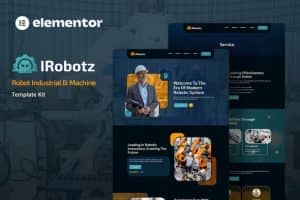 IRobotz – Robotics & Engineering Elementor Template Kit