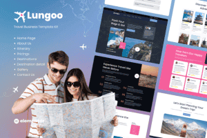 Lungoo – Travel Business Elementor Template Kit