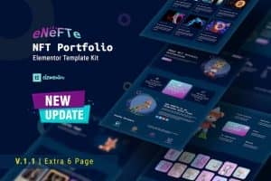Enefte – NFT Portfolio Elementor Template Kit