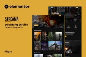Streama – Streaming Service Elementor Template Kit