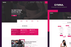 Gymna – Fitness & Gym Elementor Template Kit
