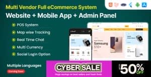 Shopo eCommerce – Multivendor eCommerce Flutter App with Admin Panel, Website & PWA