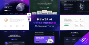 PowerAI – Artificial Intelligence Multipurpose WordPress Theme for Elementor