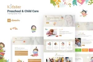 Kidster – Preschool & Childcare Elementor Template Kit