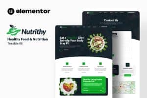 Nutrithy – Healthy Food & Nutrition Elementor Template Kit