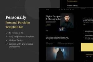 Personally – Personal Portfolio Elementor Template Kit