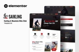 Saikling – Cycling Mountain Bike Club Elementor Template Kit
