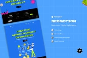 Neomotion – Neobrutalism Creative Agency Website