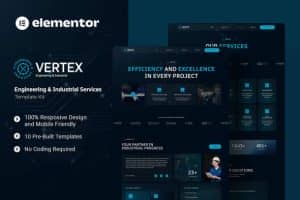 Vertex – Engineering & Industrial Services Elementor Template Kit