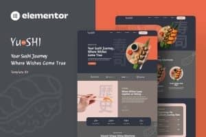 Yushi – Sushi Food Elementor Template Kit