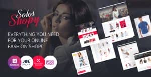 SolosShopy – Fashion Shop Elementor WooCommerce Theme