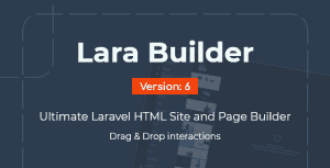 LaraBuilder – Laravel Drag&Drop SaaS HTML site builder