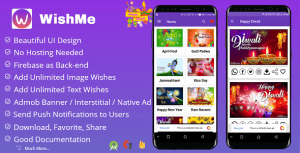 WishMe – Festival Wishes Android App With Firebase Back-end