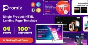 Promix – Single Product HTML Landing Page Template