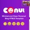 Conut – Minimal and Clean Personal Blog HTML5 Template