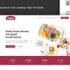 Foodera — Responsive Food Landing Page Template