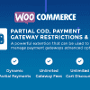 WooCommerce Partial COD – Payment Gateway Restrictions & Fees